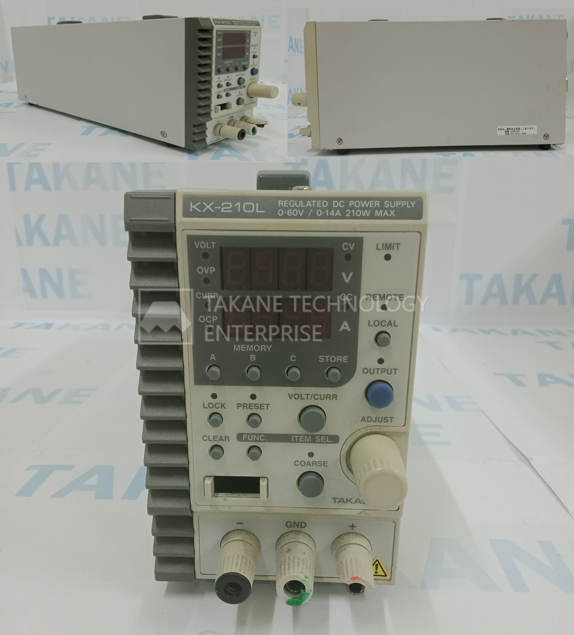 TAKASAGO REGULATED DC POWER SUPPLY KX-210L